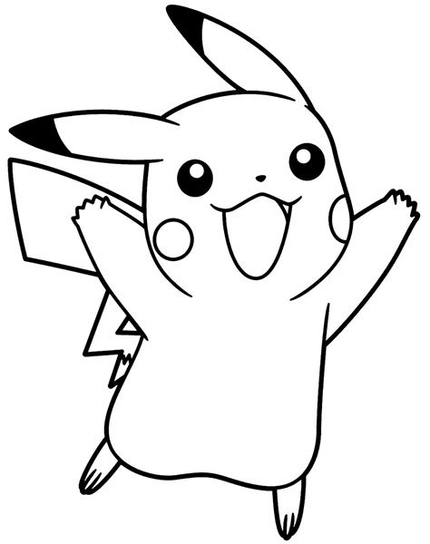 desenhos para colorir picachu|Desenhos do Pikachu para colorir